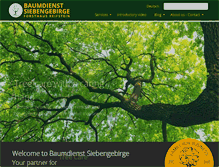 Tablet Screenshot of baumdienst-siebengebirge.de